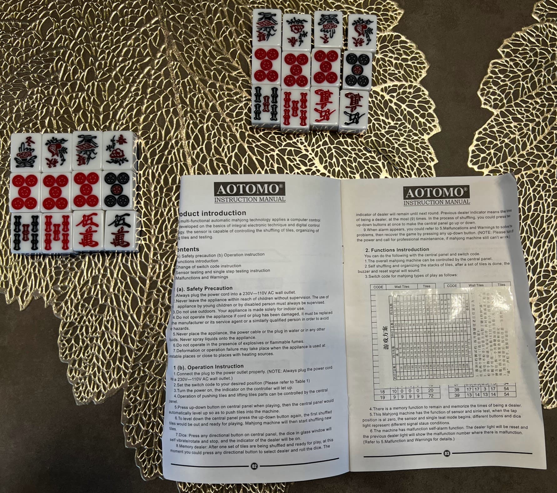 Aotomo Automatic Mahjong Table Parts