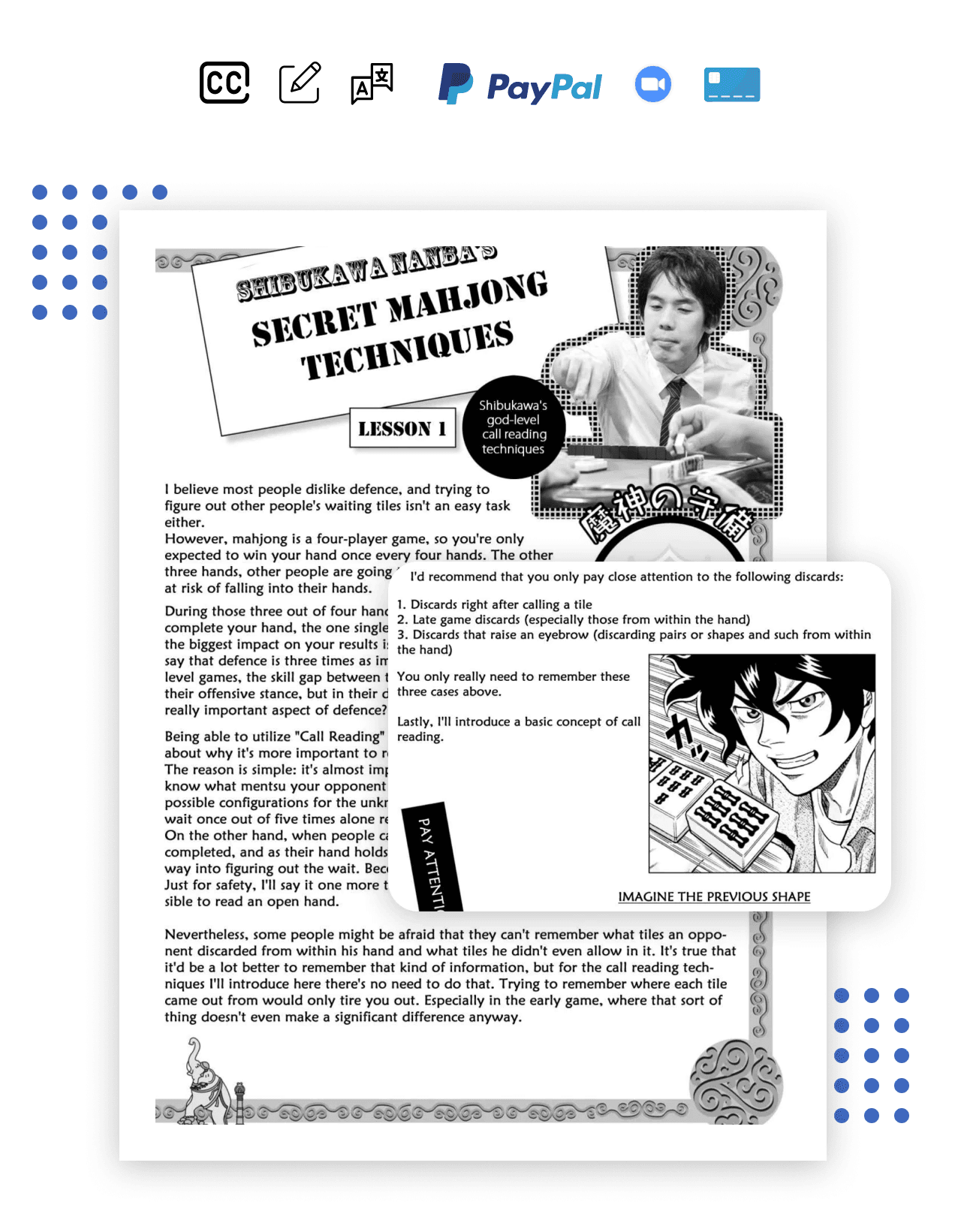 japanese mahjong translation