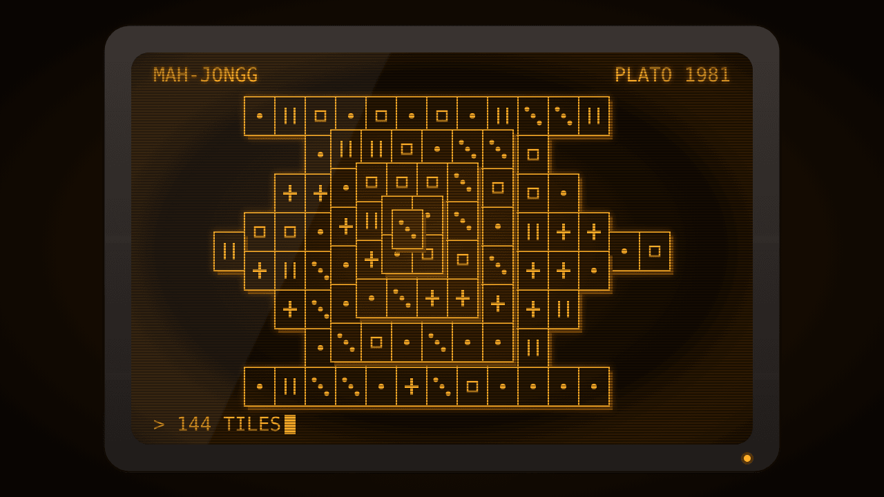 Mahjong solitaire is a 1981 computer game, not mahjong