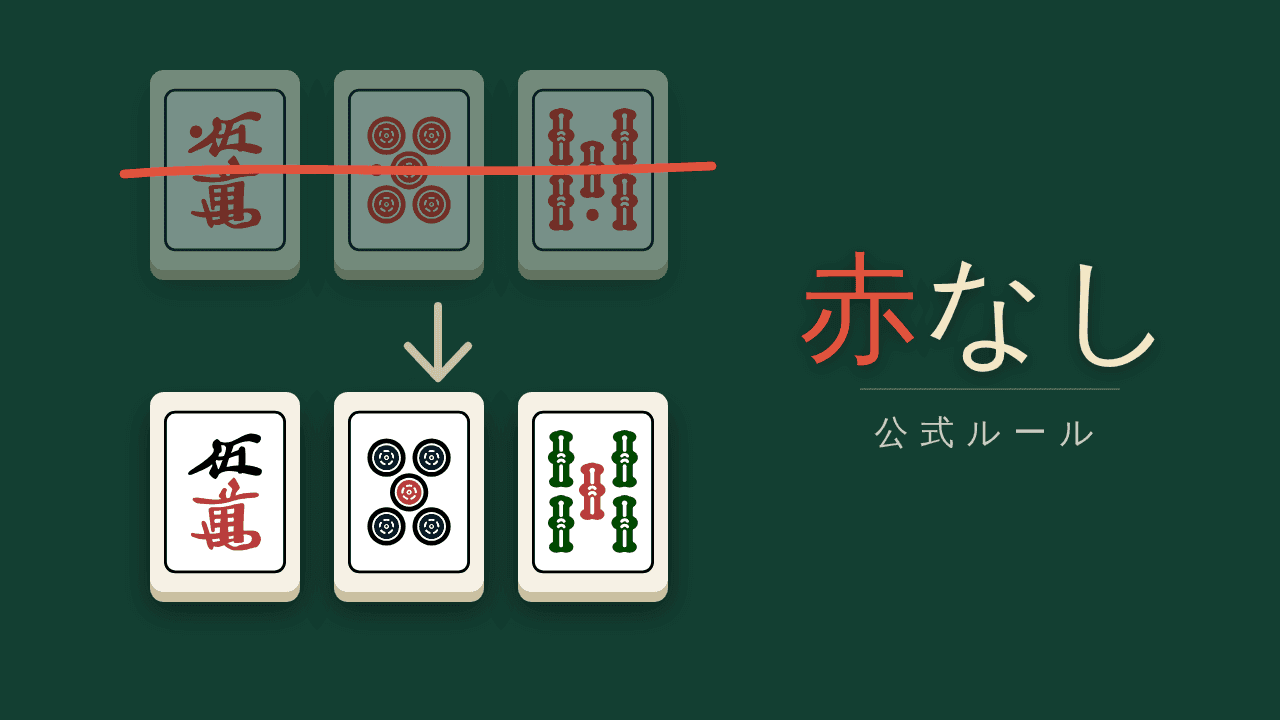 Pro mahjong's main rules have no red fives